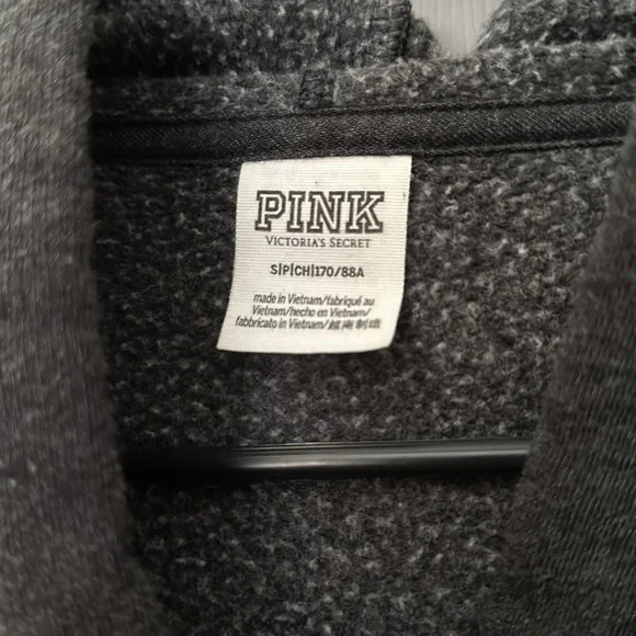 PINK Victorias Secret Oversized Foil Print Hoodie - Picture 6 of 7